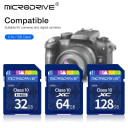 Standard SD Card 64GB 128GB 256GB SDHC/XC 16GB 32GB Normal Full Size Flash SD Memory Card High Speed for Camera