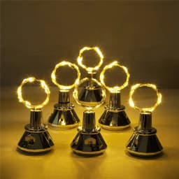 2M 20LEDs Solar Wine Bottle Light Waterproof Wedding Cork String Lights Christmas Decor Fairy Light For Home Party Decoration