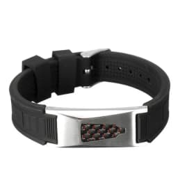 7 in 1 Titanium Silicone Magnetic Energy Armband Power Bio Bracelet Health Pain Relief Magnet Health Bracelet Bangle 3000 Gauss