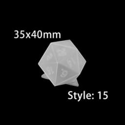 19 Shapes Dice Silicone Molds Fillet Square Triangle Dice Epoxy Resin Mold For DIY Crystal Dice Carfts Jewelry Making Supplies