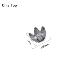 1 PC Surgical Steel Dermal Anchor Moon Shape Micro Dermal Anchor Flower Star Piercings Skin Diver Piercing Body Jewelry 14g