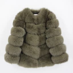 pink java QC8066 high quality women real fox fur coat wihter warm thick fox fur jacket genuine fur short coat long sleeves