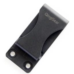 QingGear Black Kydex Holster Sheath Belt Clip Loop with Screws (Pack of 2) Tool Parts DIY Accessory