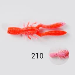 NOEBY Bottle Shrimp Craw 75mm 3.3g Soft Lure Silicone Swimbait Artificial Soft Bait Perch Pike Bass Soft Fishing Lures