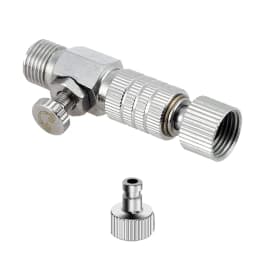 Airbrush Quick Release Air Flow Control Coupler with 3PCS 1/8" Male Quick Coupler Plug Fitting Hose Connections Adjustment Valve