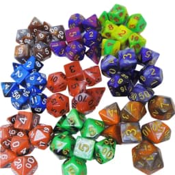 DIY Crystal Epoxy Mold Dice Fillet Shape Multi-spec Digital Game High Mirror Silicone Mould Making Accessories