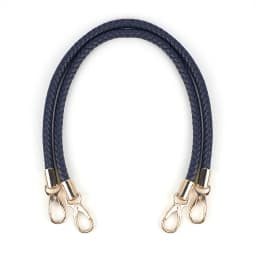 2pcs High Quality PU Leather Handbag Handles Handmade Alloy Metal Bag DIY Accessories Braided Rope Bag Shoulder Bag Strap KZ0346