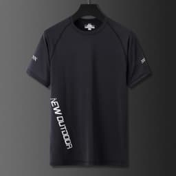 Men Sport Running Tshirt Quick Dry Breathable Short Sleeve Gym Shirt Jogging Training Sportswear Fitness Tee