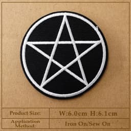 CAT Peace Embroidered Applique Patches Fabric Garment Apparel Clothing Accessories Embroidery Badges Star