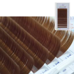 GLAMLASH Colored Easy fan Lashes Eyelash Extension mink eyelashes soft russian volume Fake Lashes color natural colored lashes