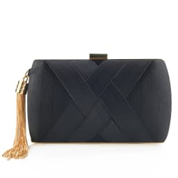 New Wallet Stylish Multi-Color Dinner Bag Evening Luxury Women Bridal Party Prom Golden Tassel Wedding Clutch Purse Silk Handbag