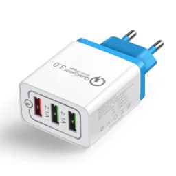 Fast 3 USB Charger Quick Charge 3.0 Fast USB Wall Charger Portable Mobile Charger QC 3.0 Adapter for Xiaomi iPhone X EU US Plug