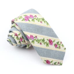 High Quality Cute Linen Cartoon Tie For Men Cat Polar Bear Watermelon Waves Printed Funny Gift Animal Narrow Striped Slim Cravat