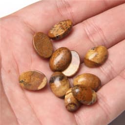 10pcs/lot Natural Stone Cabochon 8-25MM Tiger Eye Agat Oval Cameo Fit DIY Ring Earring Bracelet Necklace Making Jewelry Finding