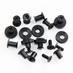 24pcs Black Cross Flat Head Chicago Screw With Washer Perfect for DIY Kydex Sheath Holster Hand Tool Parts