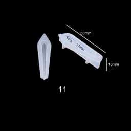Quartz Shard Silicone Mold Crystal Point Mould Epoxy Resin Pendant UV Resin Craft Supplies UV Resin Epoxy Mold DIY Jewelry 1PC