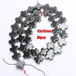 Natural Stone Hematite Beads Flat Round Disc Oval Heart Square Circle Loose Spacer Beads For Necklace Bracelet Making