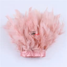 Fluffy Marabou Turkey Feathers Trims DIY Needlework Plumes On Ribbon Wedding Dress Accessories Decorative Feathers For Crafts