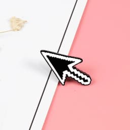 Photoshop Menu Bar Enamel Pins Creative Computer Icons Brooches Mouse Arrow Cursors Blocking Pop-ups Badges Kids Clothes Jewelry
