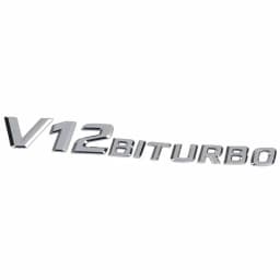 V8 V12 Biturbo Emblem Badge Decal 3D Car Sticker Emblem Logo For Benz BMW VW Hyundai Mazda Opel Skoda Toyota Audi HondaChevrolet