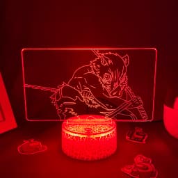 Anime Demon Slayer Figure 3D LED Neon Nightlights Birthday Gift for Friends Otaku Bedroom Decor Manga Lava Lamp Kimetsu No Yaiba