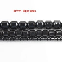 Natural Stone Hematite Beads Flat Round Disc Oval Heart Square Circle Loose Spacer Beads For Necklace Bracelet Making