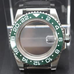 40mm Cases Men's Watch Ceramic Bezel Sapphire Glass Fit NH35 NH36 ETA 2824 Miyota 8215 Movement 28.5mm Dial Submariner Parts