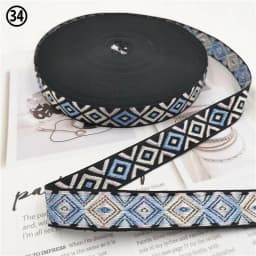 5 Yards 0.78 Inch 20MM Hundreds Styles Geometric Woven Jacquard Embroidered Ribbons DIY Apparel Wrapping Trim Sewing Accessories