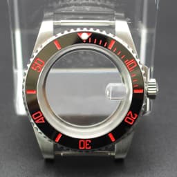 40mm Cases Men's Watch Ceramic Bezel Sapphire Glass Fit NH35 NH36 ETA 2824 Miyota 8215 Movement 28.5mm Dial Submariner Parts