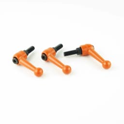 M5 M6 Solid Zinc Alloy Orange Adjustable Handle Clamping Lever Arm Tension Levers Knob