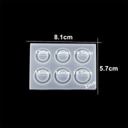 1Pcs Rings Resin Epoxy Molds Mixed Size Silicone Casting Molds Tool For DIY Jewelry Making Findings Supplies Accessories