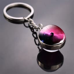 Helix Nebula Planet Keychain The Andromeda Galaxy Art Picture Glass Ball Pendent Keychain Star Keyring Astronomy Gift