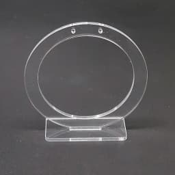White/Clear Acrylic Round Earring Display Earring Holder Earring Stand Jewelry Display Earring Stud Organizer Crystal Show Rock