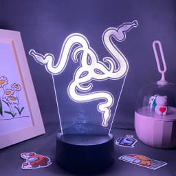Hot Game Razer Logo 3D Led Neon Night Light Birthday Toys Gift For Raser Gamer Boyfriend Kid BedRoom Table Decor Razer Lava Lamp