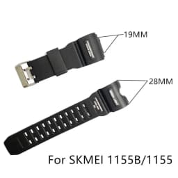 Adjustable Replacement Watch Strap Band Silicone Rubber Plastic Watchbands For SKMEI 1251 1025 1155 Sports Watches Accessories