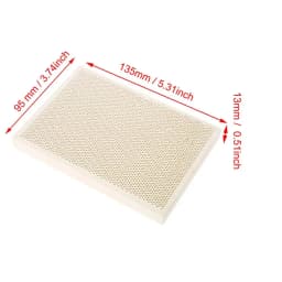 1PC Ceramic Soldering Board Jewelry Heating for Paint Printing Drying Jewelry Casting Making Processing Tool 135 * 95 * 13mm