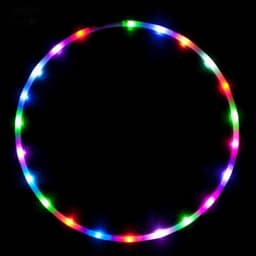 Led Hoops Sports Hoop With LED Light Gymnastic Hoop Colorful Art Show Fitness Hoop Women Loose Weight Home Gym Fitness Equipment