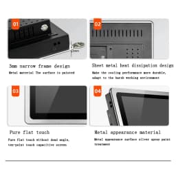 12" 10 15 17 Inch Industrial Panel All In One PC Mini Computer Capacitive Touch with Core i3-3217U Wifi RS232 Com Win 7/10