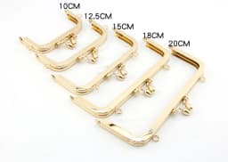 Buds head delicate No hole screw purse frame 10/12.5/15/18/20CM golden DIY Handmade kiss lock bag coin purse