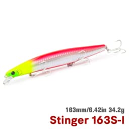 TSURINOYA 163S Ultra Long Casting Sinking Minnow Sea Fishing Lure STINGER 163mm 34.2g Seabass Tuna Saltwater Large Hard Baits