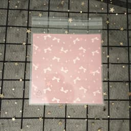Flower Dot Bow Plastic Bag Wedding Birthday Cookie Candy Gift Packaging Bags OPP Self Adhesive Party Favors Decoration 14x14cm