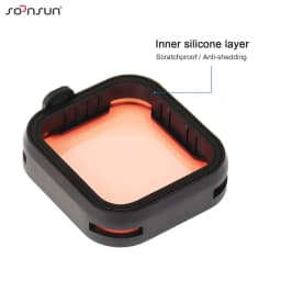 SOONSUN CPL ND8 ND16 ND32 Polarizer Filter for GoPro Hero 7 6 5 Black Go Pro Red Color Lens ND Filter Kits Camera ND Filters