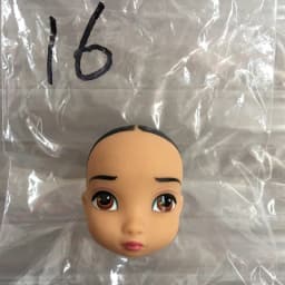 Lovely Princess Bald Head DIY Planting Long Soft Hair Doll Head Belle Snow white Baby Girl Favorite Princess Doll Part