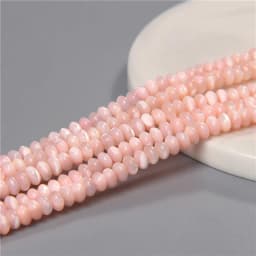 3*5mm Natural Shell Round Wheel Spacer Loose Beads Charm Pendant For Diy Earrings Bracelet Jewelry Art Crafts Making Supplies