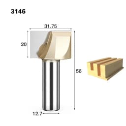 HUHAO 1pc 1/2 1/4 Shank Cleaning Bottom Engraving Slab Surfacing Flattening Router Bit Woodworking Tool CNC Cutter 6-50mm