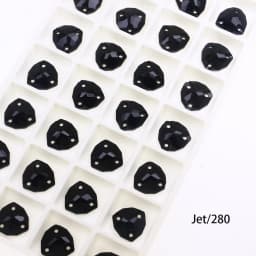 Crystal Rhinestones Fat Triangle All Color Sew On Stones Glass High Quality Flatback Sewing Rhinestone For Clothes Dress Shoes