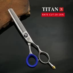 Titan Professional Hairdressing Scissors Set 5.5" & 6.0" Cutting and Thinning Scissors for Barbers and Salons