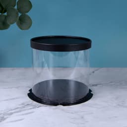 4/6 inch PVC Clear Cake Boxes Round Transparent Packaging Box for Birthday Wedding Anniversary Party Valentine Day Cake Gift Box