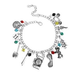 TV show Friends Charms Bracelet Central Perk Coffee Time Pendant Bangles Bracelets for Women Men Jewelry Gift