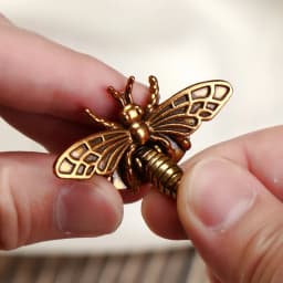 1Pcs Metal Bee/Butterfly Shape Turn Lock Retro Fashion Bag Clasp Hardware Buckle for DIY Leather Crafts Handbag Purse Accessory